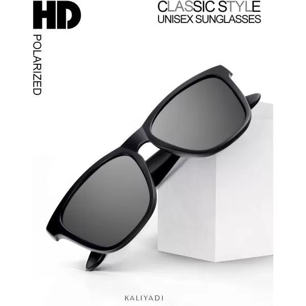 KALIYADI Sunglasses for Women Men Polarized and UV Protection Classic Rectangle Stylish Fashion Sun glasses3 PACK Matte blackgreyampampTransparentpinkampampPinkice blue