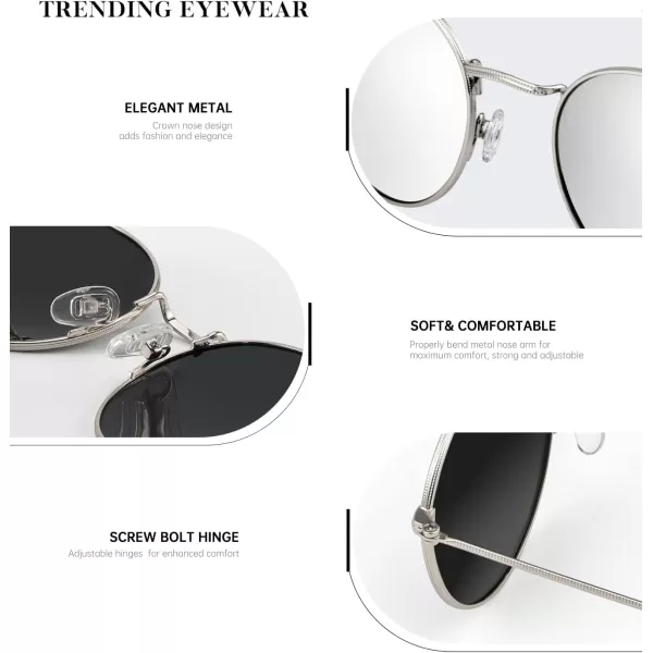 KALIYADI Sunglasses for Women and Men Polarized Square UV Protection Trendy Metal Frame Hexagon SunglassesC11 2 Pack 20 GoldPink  SilverSilver Round