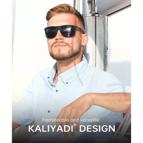 KALIYADI SunglassesMen PolarizedSunglasses Mens Sunglasses Sun Glasses UV Protection Unisex Lightweight Driving GolfA05blackDark BlueRed