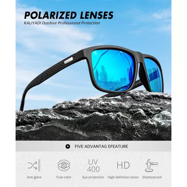 KALIYADI SunglassesMen PolarizedSunglasses Mens Sunglasses Sun Glasses UV Protection Unisex Lightweight Driving GolfC02ice Blue