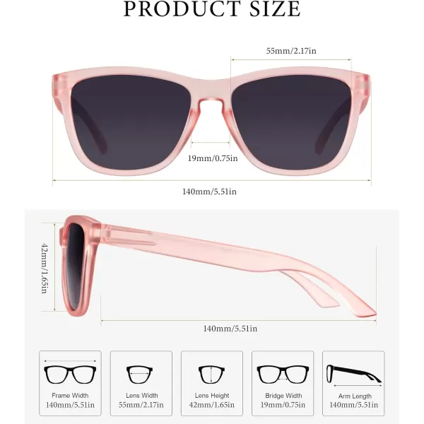 KALIYADI WomensSunglasses Polarized SunglassesWomens Trendy Retro Sun Glasses with UV Protection for Travel DrivingA12blackGradient BlackPurple Pink