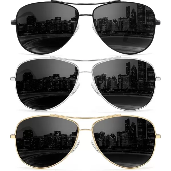 KALIYADI Polarized AviatorSunglassesforMen Women MensSunglasses Lightweight Polit Sun Glasses Upgraded UV400 for DrivingA4black BlackGold BlackSilver Black