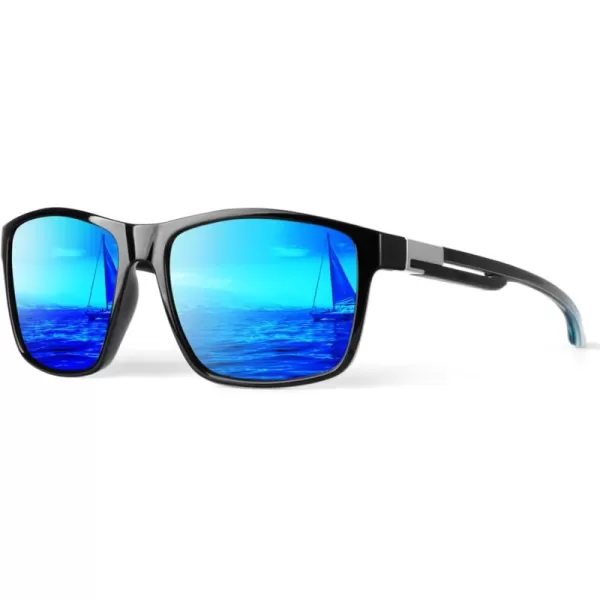 KALIYADI Polarized Sunglasses Men MensSunglasses Unisex Polarized Sun Glasses Lightweight Driving Fishing UV ProtectionC02glossy Ice Blue