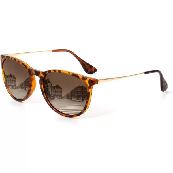 KALIYADI Sunglasses Womens Polarized WomensSunglasses Trendy Sun Glasses with UV400 Retro Style for Party Beach ShoppingA03 Gradient Brown
