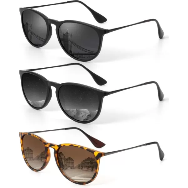 KALIYADI Sunglasses Womens Polarized WomensSunglasses Trendy Sun Glasses with UV400 Retro Style for Party Beach ShoppingC5 BlackGradient Grey  BlackGrey  LeopardGradient Brown