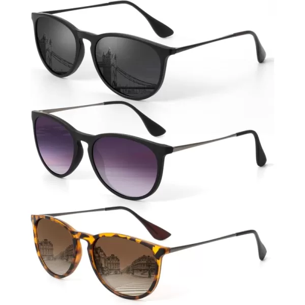 KALIYADI Sunglasses Womens Polarized WomensSunglasses Trendy Sun Glasses with UV400 Retro Style for Party Beach ShoppingC6 BlackGradient Purple  BlackGrey  LeopardGradient Brown