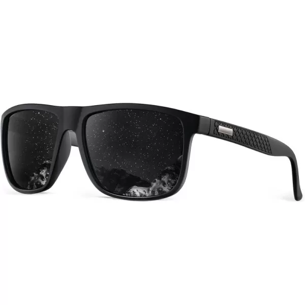 KALIYADI SunglassesMen PolarizedSunglasses Mens Sunglasses Sun Glasses UV Protection Unisex Lightweight Driving GolfC01black