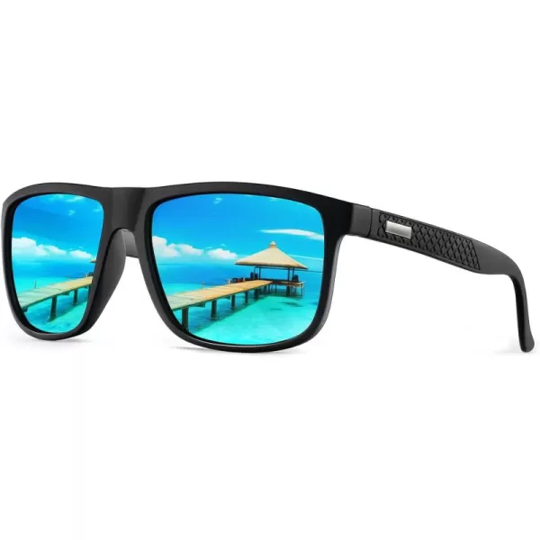 KALIYADI SunglassesMen PolarizedSunglasses Mens Sunglasses Sun Glasses UV Protection Unisex Lightweight Driving GolfC02ice Blue