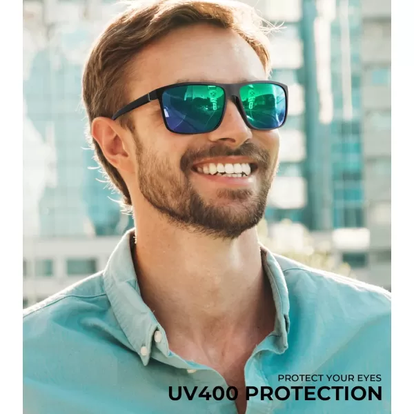 KALIYADI Polarized Sunglasses for Men and Women Mens Sun Glasses with UV Protection for Driving Fishing Golf 3 Packs2 Pack BlackGreen