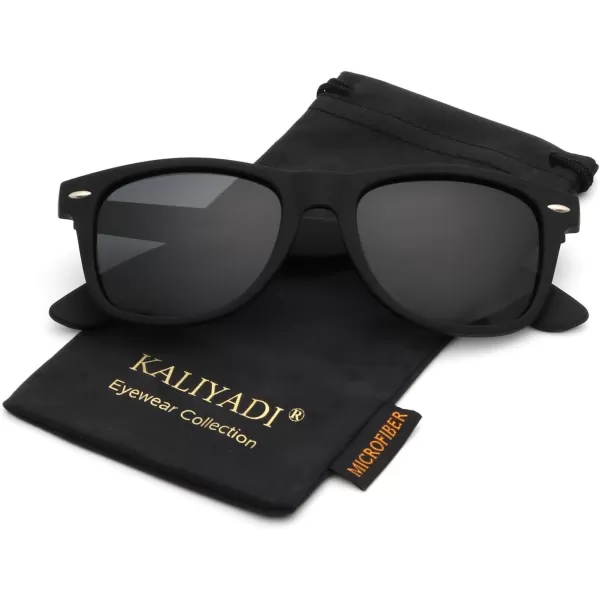 KALIYADI Sunglasses Men Polarized for Mens and Womens Unisex Sun Glasses for Driving UV ProtectionA01matte Black