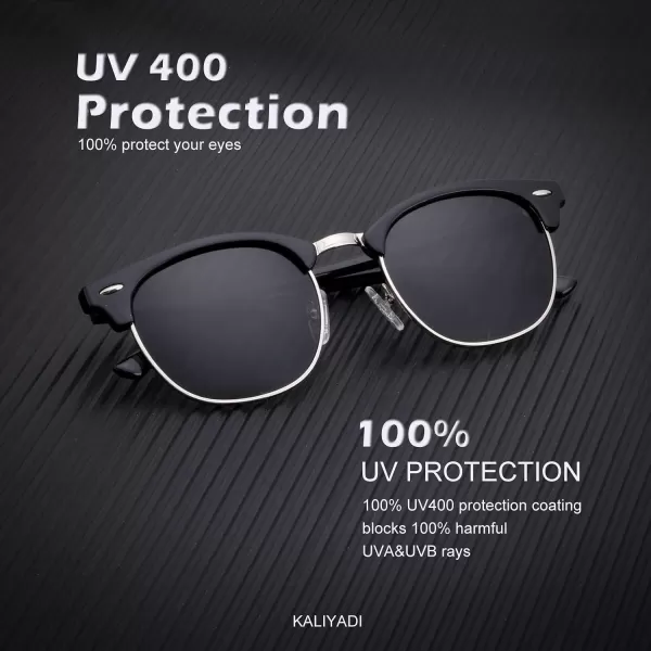 KALIYADI Sunglasses Men Polarized for Mens and Womens Unisex Sun Glasses for Driving UV ProtectionB053 Pack BlackBlackBlack