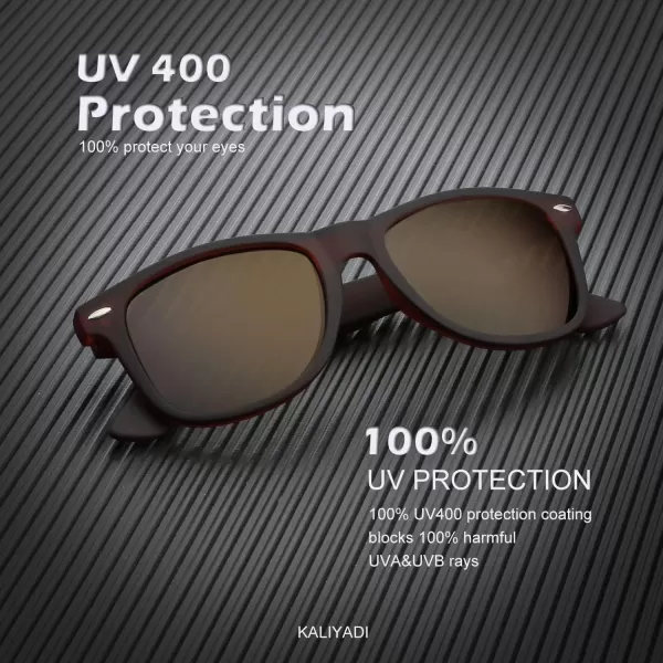 KALIYADI Sunglasses Men Polarized for Mens and Womens Unisex Sun Glasses for Driving UV ProtectionB083 Pack G15TortoiseBrown