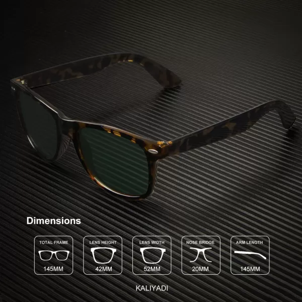 KALIYADI Sunglasses Men Polarized for Mens and Womens Unisex Sun Glasses for Driving UV ProtectionB083 Pack G15TortoiseBrown