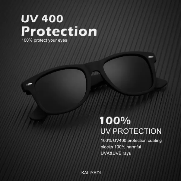 KALIYADI Sunglasses Men Polarized for Mens and Womens Unisex Sun Glasses for Driving UV ProtectionB143 Pack BlackGreenDark Red