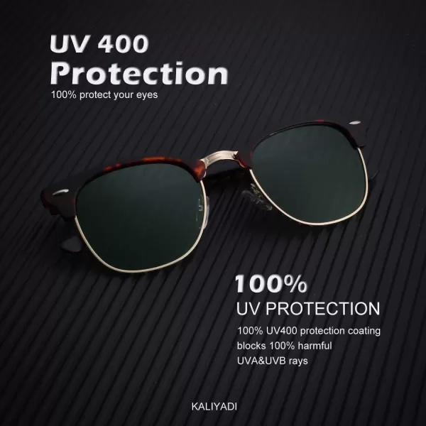 KALIYADI Sunglasses Men Polarized for Mens and Womens Unisex Sun Glasses for Driving UV ProtectionD02 2 Pack Matte Black Frame Black Lens  Matte Tortoise Frame G15 Lens