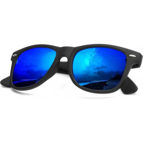 KALIYADI Sunglasses Men Polarized for Mens and Womens Unisex Sun Glasses for Driving UV ProtectionA04green Blue