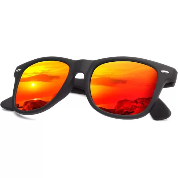 KALIYADI Sunglasses Men Polarized for Mens and Womens Unisex Sun Glasses for Driving UV ProtectionA05orange