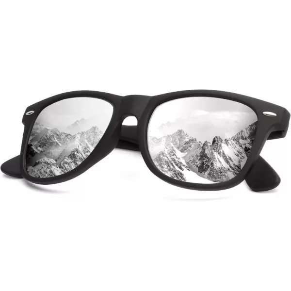 KALIYADI Sunglasses Men Polarized for Mens and Womens Unisex Sun Glasses for Driving UV ProtectionA06silver