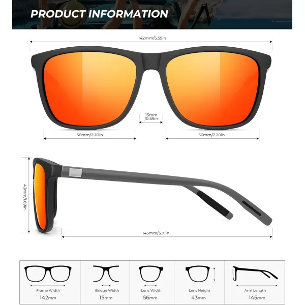 KALIYADI SunglassesMen MensSunglasses Polarized Sunglasses UV Protection Unisex Driving Fishing Lightweight ClassicA03greenIce BlueRed
