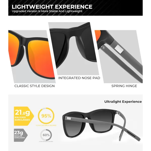 KALIYADI SunglassesMen MensSunglasses Polarized Sunglasses UV Protection Unisex Driving Fishing Lightweight ClassicA03greenIce BlueRed