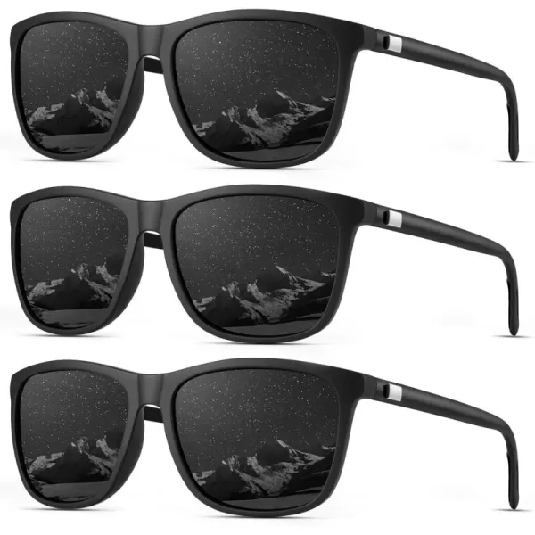 KALIYADI SunglassesMen MensSunglasses Polarized Sunglasses UV Protection Unisex Driving Fishing Lightweight ClassicA01blackBlackBlack