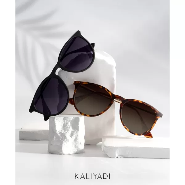 KALIYADI Sunglasses Womens Polarized WomensSunglasses Trendy Sun Glasses with UV400 Retro Style for Party Beach ShoppingC5 BlackGradient Grey  BlackGrey  LeopardGradient Brown