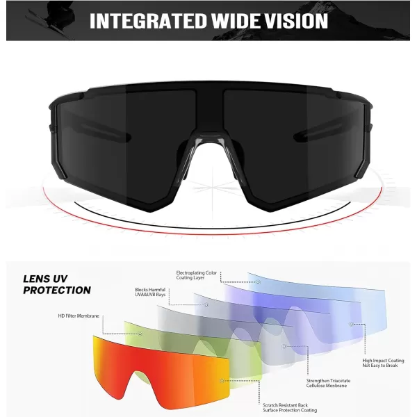 KALIYADI Polarized Sports SunglassesMen RunningSunglassesforWomen Mens Sunglasses UV protection Cycling Driving Fishing07 Transparent GreyGrey Transparent GreyRed