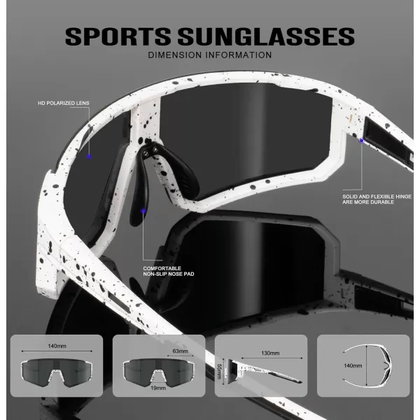 KALIYADI Polarized Sports SunglassesMen RunningSunglassesforWomen Mens Sunglasses UV protection Cycling Driving Fishing10 White BlackGrey  Pink BlackPink