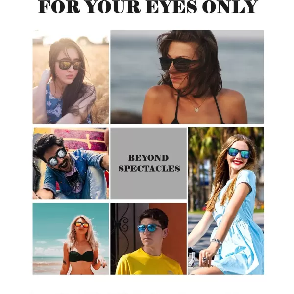 imageKALIYADI Sunglasses Men Polarized Sun glasses for Mens Womens Classic Matte Black Frame UV Protection 3pack3 Pack 3 Pack BlackIce BlueBrown