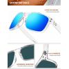 imageKALIYADI Mens SunGlasses Polarized SunglassesMen Classic Sunglasses with UV400 Protection for Fishing Golf DrivingCleargreyClearice BlueCleargreenClearred