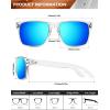 imageKALIYADI Mens SunGlasses Polarized SunglassesMen Classic Sunglasses with UV400 Protection for Fishing Golf DrivingCleargreyClearice BlueCleargreenClearred