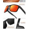 imageKALIYADI Mens SunGlasses Polarized SunglassesMen Classic Sunglasses with UV400 Protection for Fishing Golf DrivingGreyIce BlueRedSilver