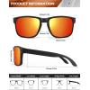 imageKALIYADI Mens SunGlasses Polarized SunglassesMen Classic Sunglasses with UV400 Protection for Fishing Golf DrivingGreyIce BlueRedSilver