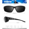 imageKALIYADI Polarized SunglassesMen Sports SunGlasses Mens Sunglasses UV400 Protection for Running Fishing GolfBlackGreenRed
