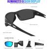 imageKALIYADI Polarized SunglassesMen Sports SunGlasses Mens Sunglasses UV400 Protection for Running Fishing GolfIce BlueGreenRed