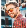 imageKALIYADI Mens SunGlasses Polarized SunglassesMen Classic Sunglasses with Ultraviolet Protection for Driving Fishing Golf03 BlackIce BlueGreenRed