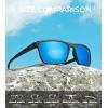 imageKALIYADI Mens SunGlasses Polarized SunglassesMen Classic Sunglasses with Ultraviolet Protection for Driving Fishing Golf04 BlackDark BlueGreenRed