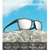 imageKALIYADI Mens SunGlasses Polarized SunglassesMen Classic Sunglasses with Ultraviolet Protection for Driving Fishing Golf06 BlackIce BlueDark BlueSilvery