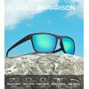imageKALIYADI Mens SunGlasses Polarized SunglassesMen Classic Sunglasses with Ultraviolet Protection for Driving Fishing Golf10 Ice BlueGreenRedBrown