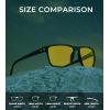 imageKALIYADI Mens SunGlasses Polarized SunglassesMen Classic Sunglasses with Ultraviolet Protection for Driving Fishing Golf11 BlackBlackNight VisionNight Vision