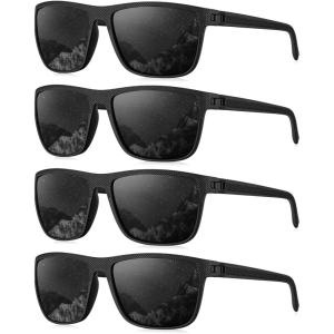 imageKALIYADI Mens SunGlasses Polarized SunglassesMen Classic Sunglasses with Ultraviolet Protection for Driving Fishing Golf01 BlackBlackBlackBlack