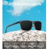imageKALIYADI Polarized Sunglasses for Men and Women Mens Sun Glasses with UV Protection for Driving Fishing Golf 3 Packs3 Pack Black  BlackMatt Grey  BlackClear  Black