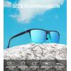 imageKALIYADI Polarized Sunglasses for Men and Women Mens Sun Glasses with UV Protection for Driving Fishing Golf 3 Packs3 Pack Black Clear  BlackBlack Blue  BlueBlack Clear  Silver