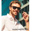 imageKALIYADI Polarized Sunglasses for Men and Women Mens Sun Glasses with UV Protection for Driving Fishing Golf 3 Packs3 Pack Black Clear  BlackBlack Blue  BlueBlack Clear  Silver