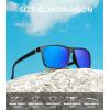 imageKALIYADI Polarized Sunglasses for Men and Women Mens Sun Glasses with UV Protection for Driving Fishing Golf 3 Packs3 Pack BlackBlackDark Blue