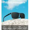 imageKALIYADI Polarized Sunglasses for Men and Women Mens Sun Glasses with UV Protection for Driving Fishing Golf 3 Packs3 Pack BlackBlackIce Blue