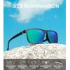 imageKALIYADI Polarized Sunglasses for Men and Women Mens Sun Glasses with UV Protection for Driving Fishing Golf 3 Packs3 Pack BlackGreenSilver