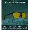 imageKALIYADI Polarized Sunglasses for Men and Women Mens Sun Glasses with UV Protection for Driving Fishing Golf 3 Packs3 Pack BlackIce BlueNight Vision