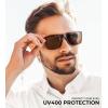 imageKALIYADI Polarized Sunglasses for Men and Women Mens Sun Glasses with UV Protection for Driving Fishing Golf 3 Packs3 Pack BrownG15Blackg15