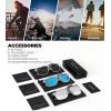imageKALIYADI Polarized Sunglasses for Men and Women Mens Sun Glasses with UV Protection for Driving Fishing Golf 3 Packs3 Pack Clear FrameblackIce BlueSilver